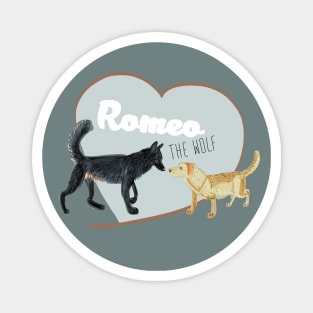 Romeo The Wolf And Juliet Magnet